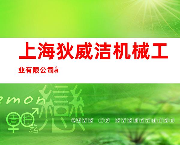 上海狄威洁机械工业有限公司广州分公司
