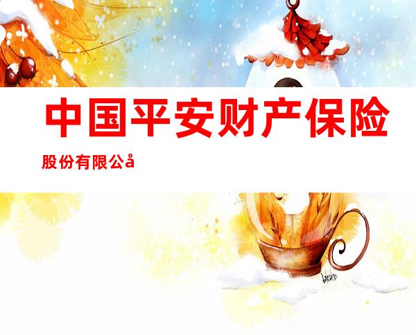 中国平安财产保险股份有限公司宁夏分公司银川中心支公司
