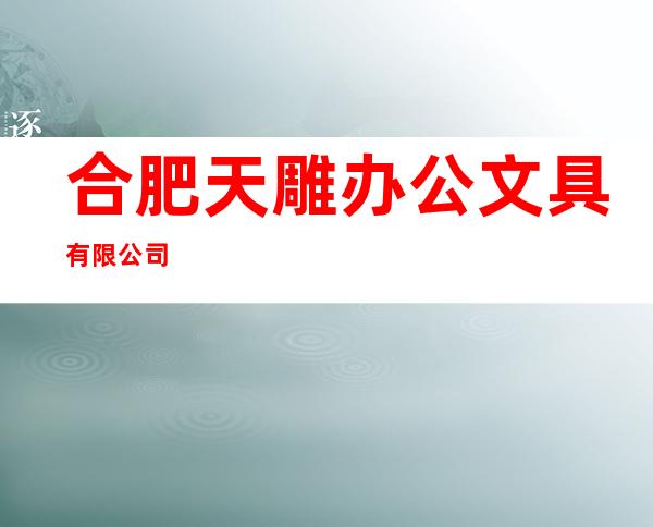 合肥天雕办公文具有限公司